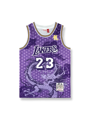 2018-19年 ロサンゼルス・レイカーズ スペシャルエディション ユニフォーム ジェームズ 23番、ビンテージバスケットボールシャツ