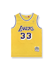 1984-85年 ロサンゼルス・レイカーズ ホームジャージ カリーム・アブドゥル=ジャバー 33番