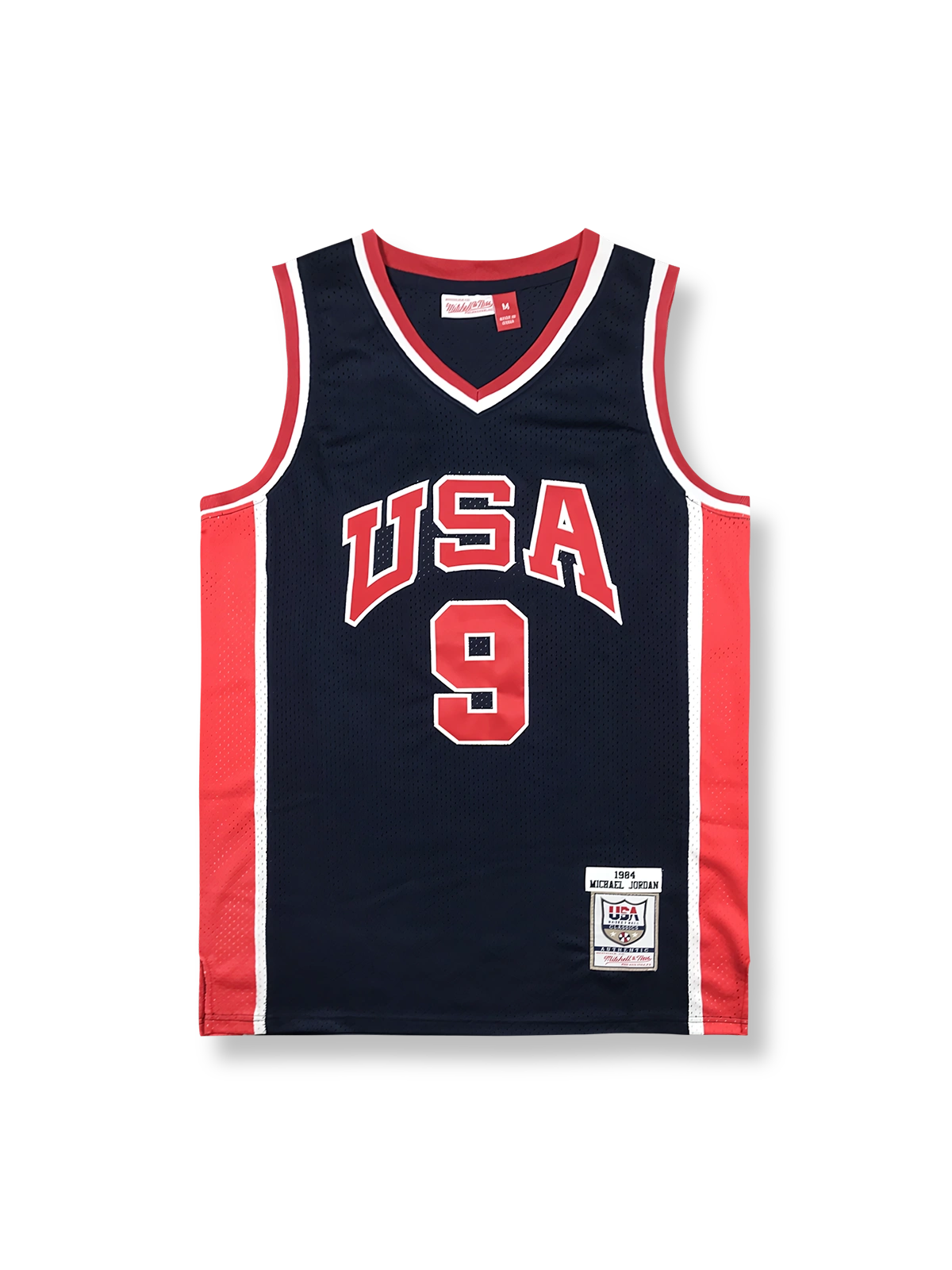 1984年 アメリカ代表 オリンピックユニフォーム マイケル・ジョーダン 9番、ロサンゼルス五輪モデル