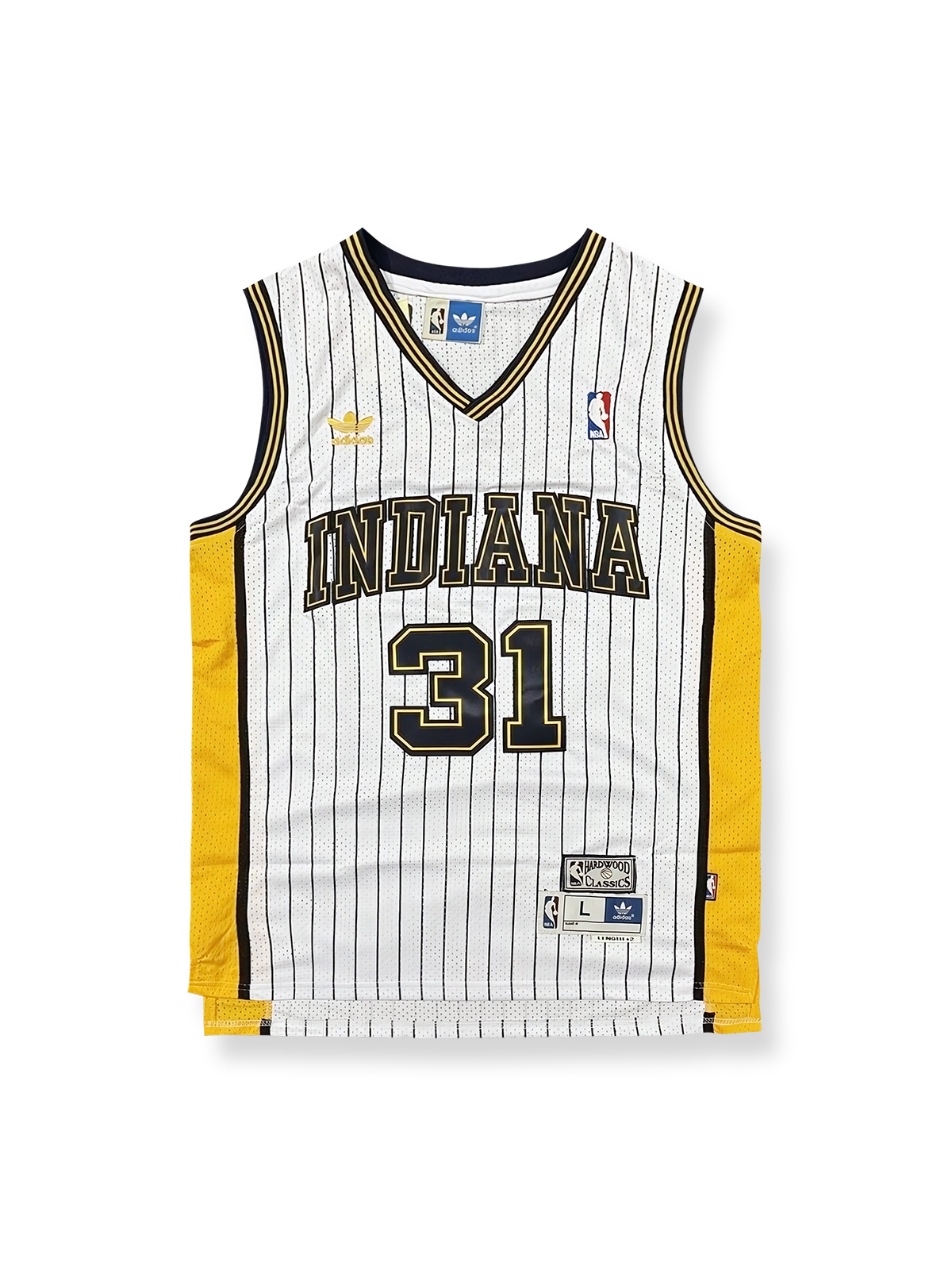 1990年代 インディアナ・ペイサーズ ホーム レジー・ミラー 31番 復刻バスケットボールジャージ