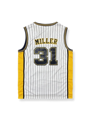 1990年代 インディアナ・ペイサーズ ホーム レジー・ミラー 31番 復刻バスケットボールジャージ