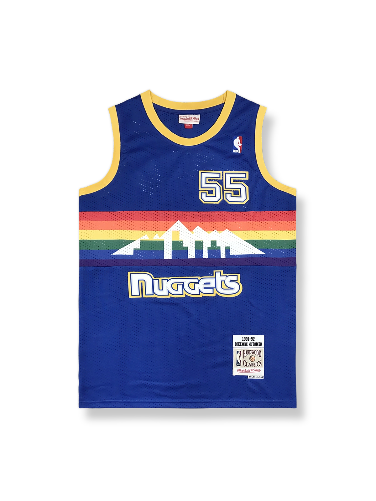 1991-92年 デンバー・ナゲッツ ホーム ムトンボ 55番、ヴィンテージバスケットボールジャージ