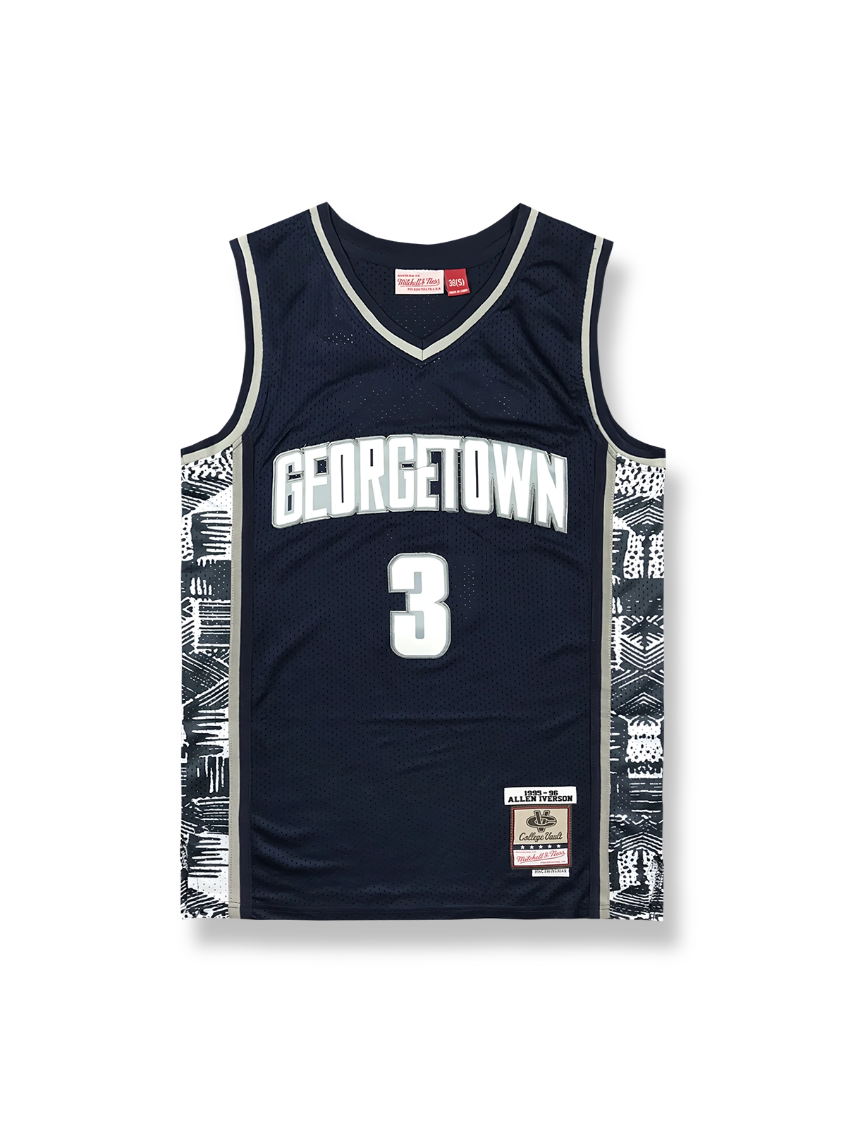 1995-96年 ジョージタウン・ホイヤーズ ホーム ユニフォーム アイバーソン 3番