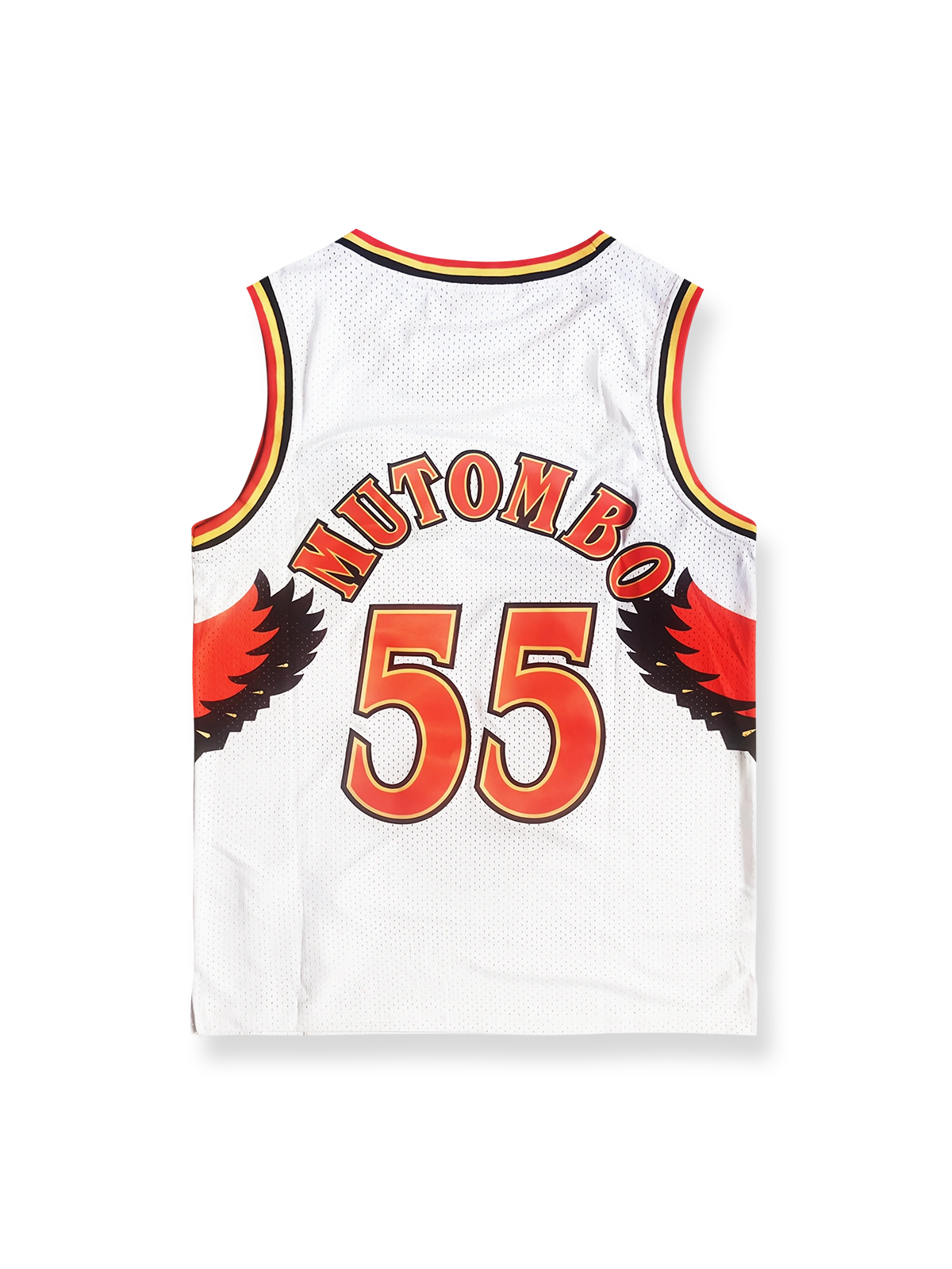 1996-97年 アトランタ・ホークス ホーム ディケンベ・ムトンボ 55番 復刻バスケットボールジャージ