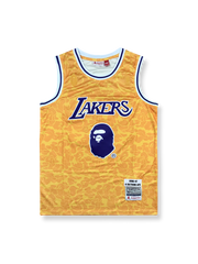 1996-97 ロサンゼルス・レイカーズ ホーム ユニフォーム A・ベイシング・エイプ コラボモデル