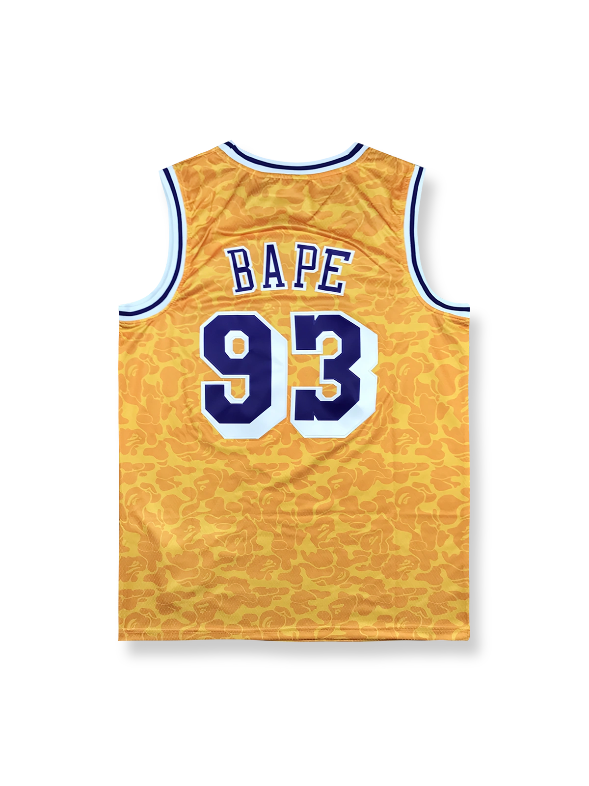 1996-97 ロサンゼルス・レイカーズ ホーム ユニフォーム A・ベイシング・エイプ コラボモデル