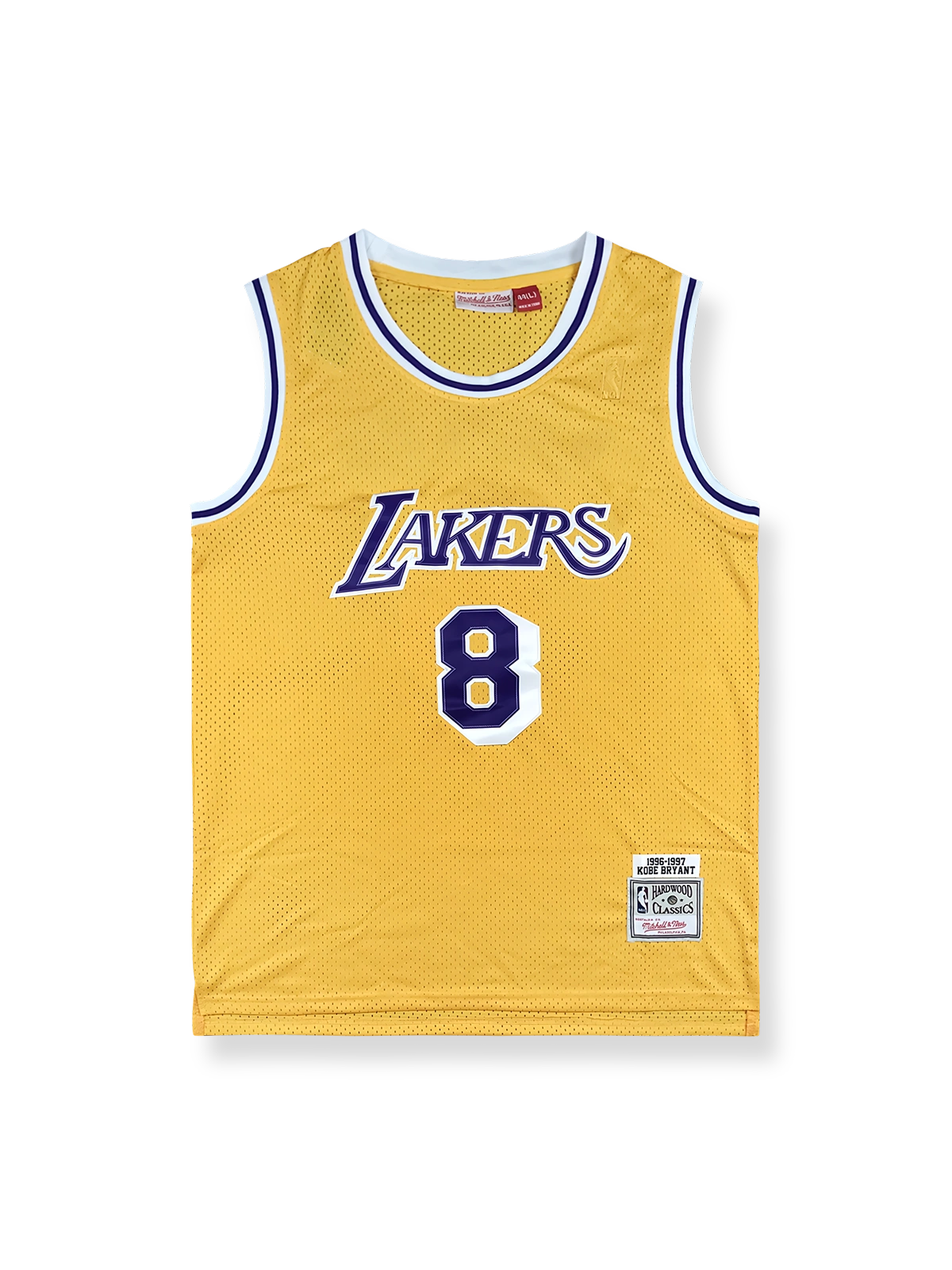 1996-97年 ロサンゼルス・レイカーズ コービー・ブライアント 8番 ゴールド ユニフォーム