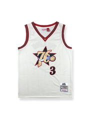 1996-97 フィラデルフィア・セブンティシクサーズ ホーム ジャージ アイバーソン 3番, ヴィンテージ バスケットボール シャツ