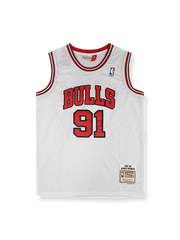 1997-98年 シカゴ・ブルズ ロッドマン 91番 ホームユニフォーム