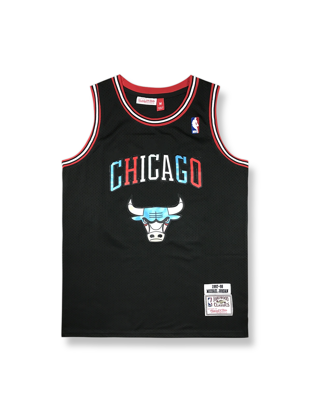 1997-98年 シカゴ・ブルズ マルチカラーロゴ ジョーダン 23番