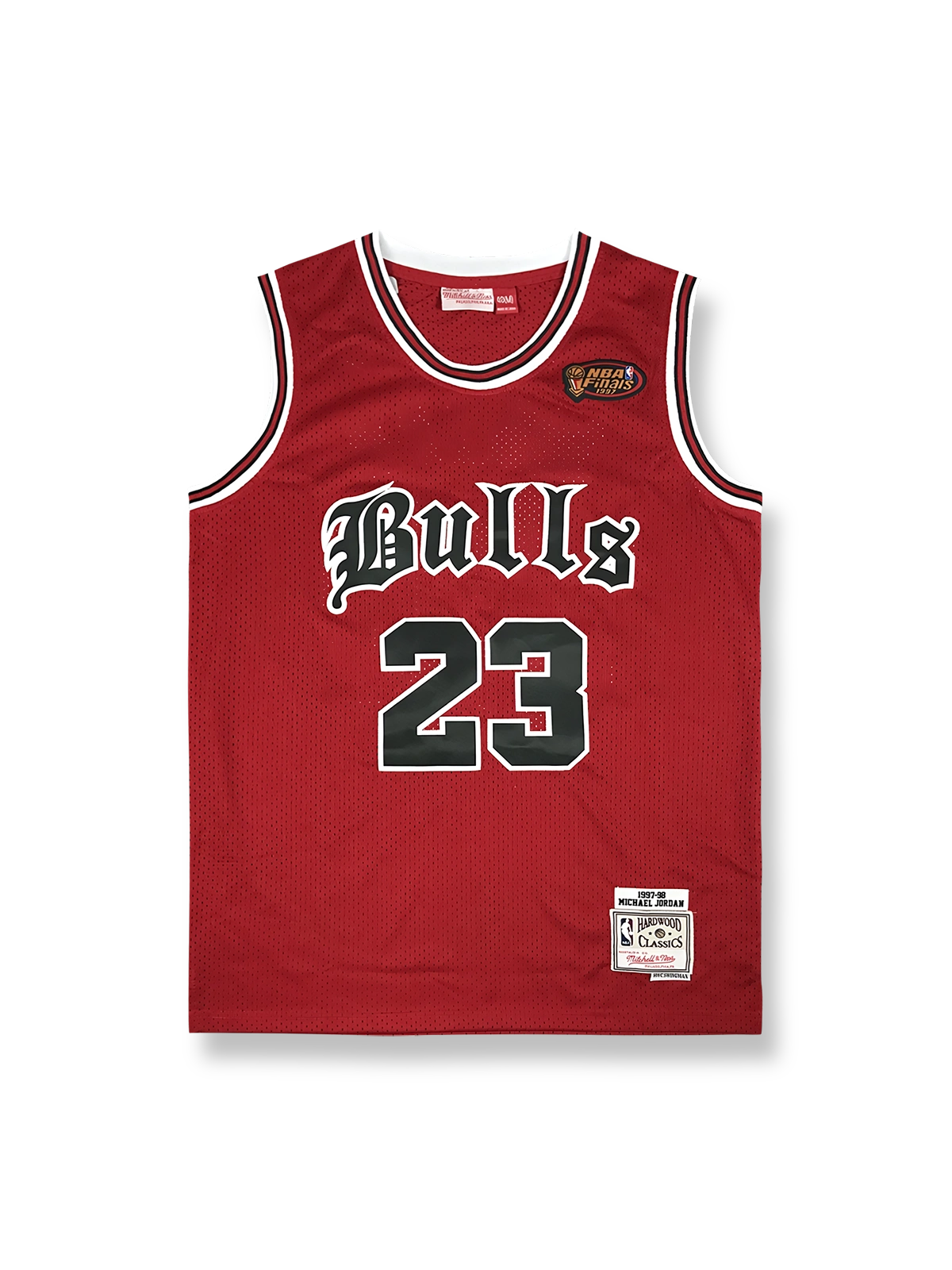 1997-98年 シカゴ・ブルズ ホーム マイケル・ジョーダン 23番, ファイナル仕様 復刻バスケットボールジャージ