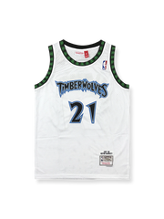 1997-98年 ミネソタ・ティンバーウルブズ ガーネット 21番 ホームジャージ