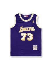 1998-99年 ロサンゼルス・レイカーズ アウェイジャージ デニス・ロッドマン 73番 希少モデル