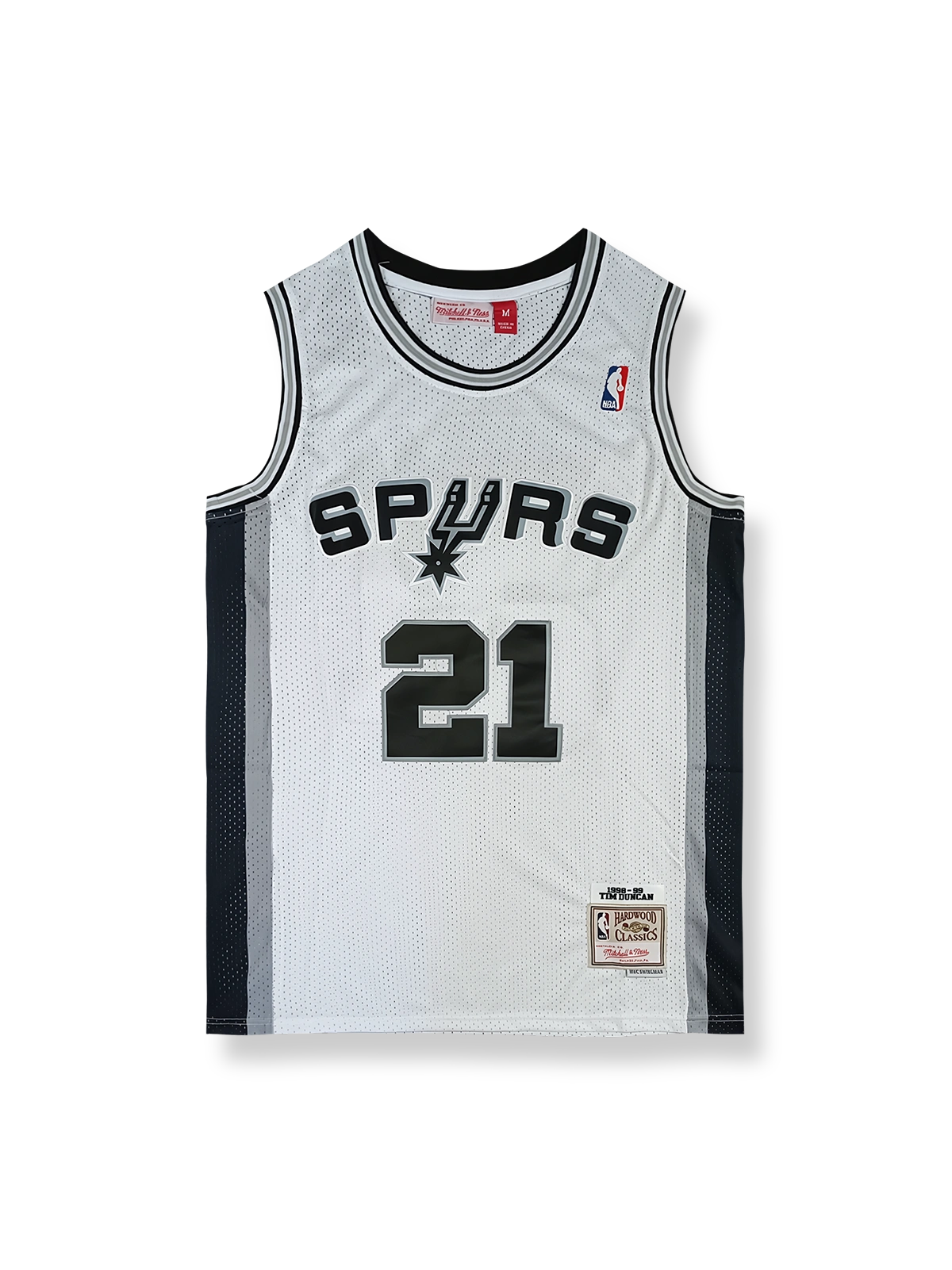 1998-99年 サンアントニオ・スパーズ ホーム ダンカン 21番、ヴィンテージバスケットボールジャージ