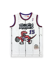 1998-99年 トロント・ラプターズ ホーム ユニフォーム ヴィンス・カーター 15番、ヴィンテージバスケットボールシャツ