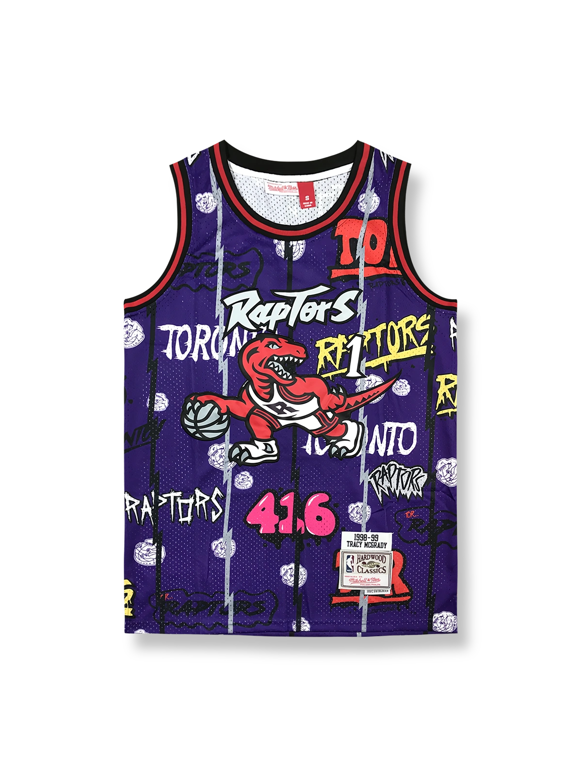 1998-99年 トロント・ラプターズ マグレイディ 1番 グラフィティエディション ジャージ