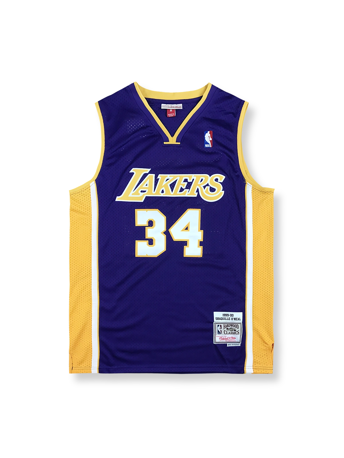1999-00年 ロサンゼルス・レイカーズ ホームジャージ シャキール・オニール 34番 三連覇初年度モデル