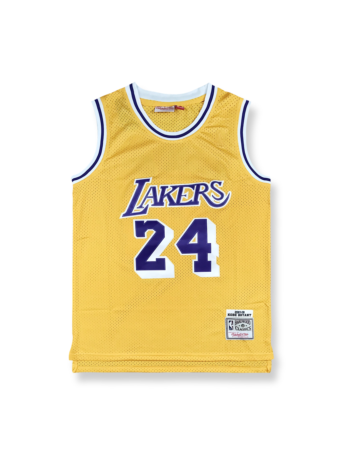 2007-08年 ロサンゼルス・レイカーズ ホーム ユニフォーム コービー・ブライアント 24番、ヴィンテージ バスケットボールジャージ