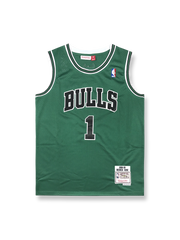 2008-09年 シカゴ・ブルズ デリック・ローズ 1番 グリーン オルタネート ユニフォーム