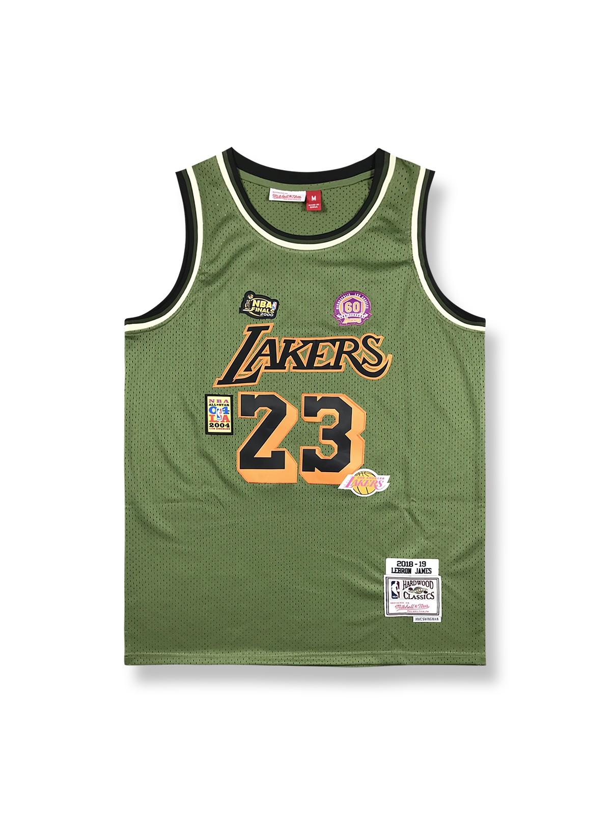 2018-19年 ロサンゼルス・レイカーズ スペシャルエディション ユニフォーム ジェームズ 23番、ビンテージバスケットボールシャツ