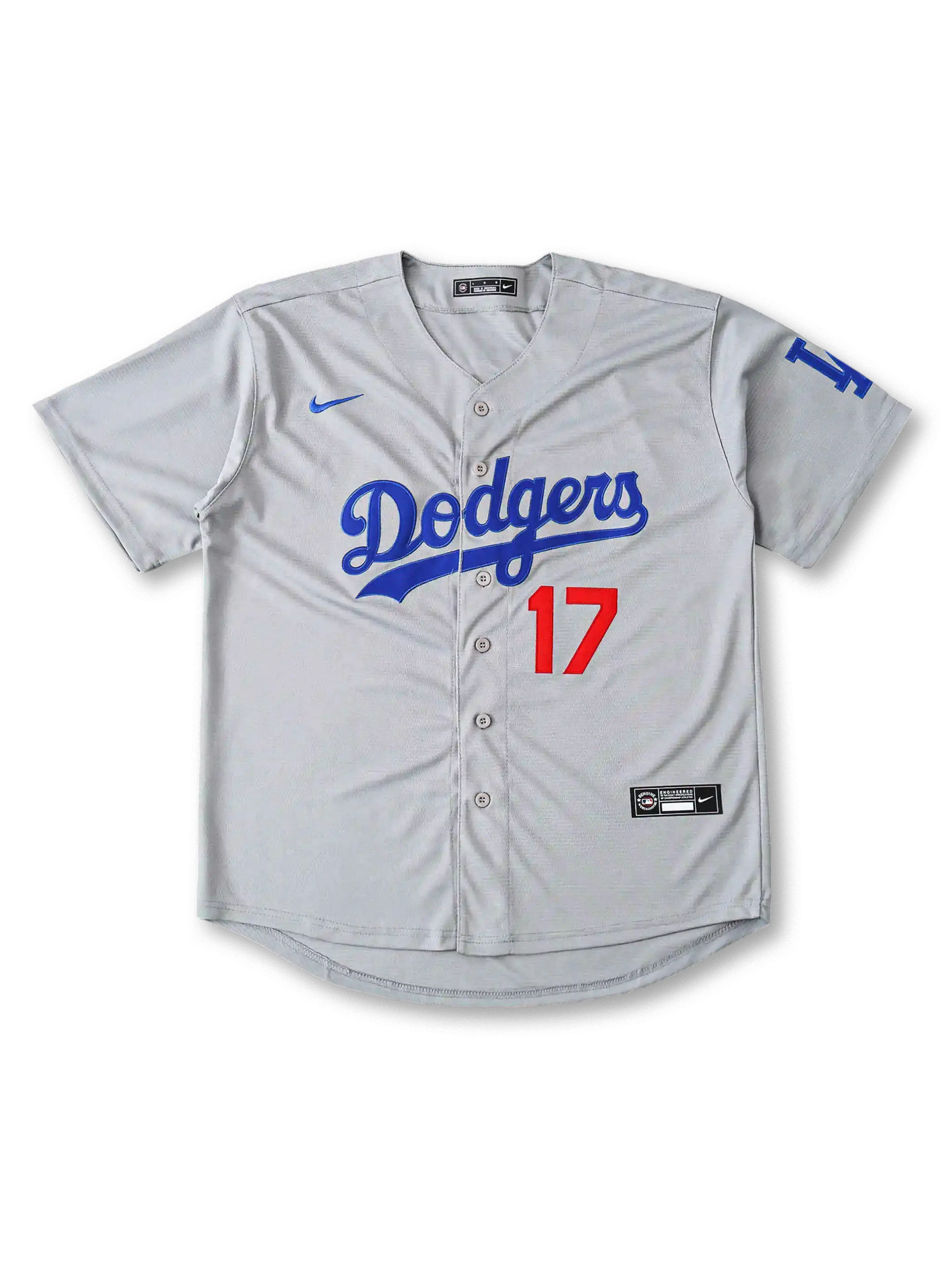 2025年 ロサンゼルス・ドジャース アウェイユニフォーム 大谷翔平 17番 表面デザイン