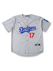 2025年 ロサンゼルス・ドジャース アウェイユニフォーム 大谷翔平 17番 表面デザイン