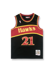 1986-87年 アトランタ・ホークス ウィルキンス 21番