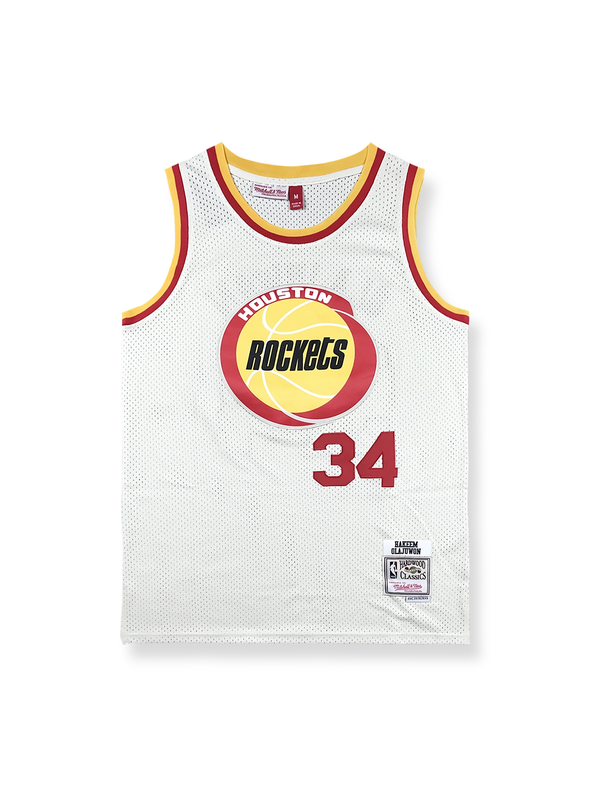 1990年代クラシック ヒューストン・ロケッツ オラジュワン 34番
