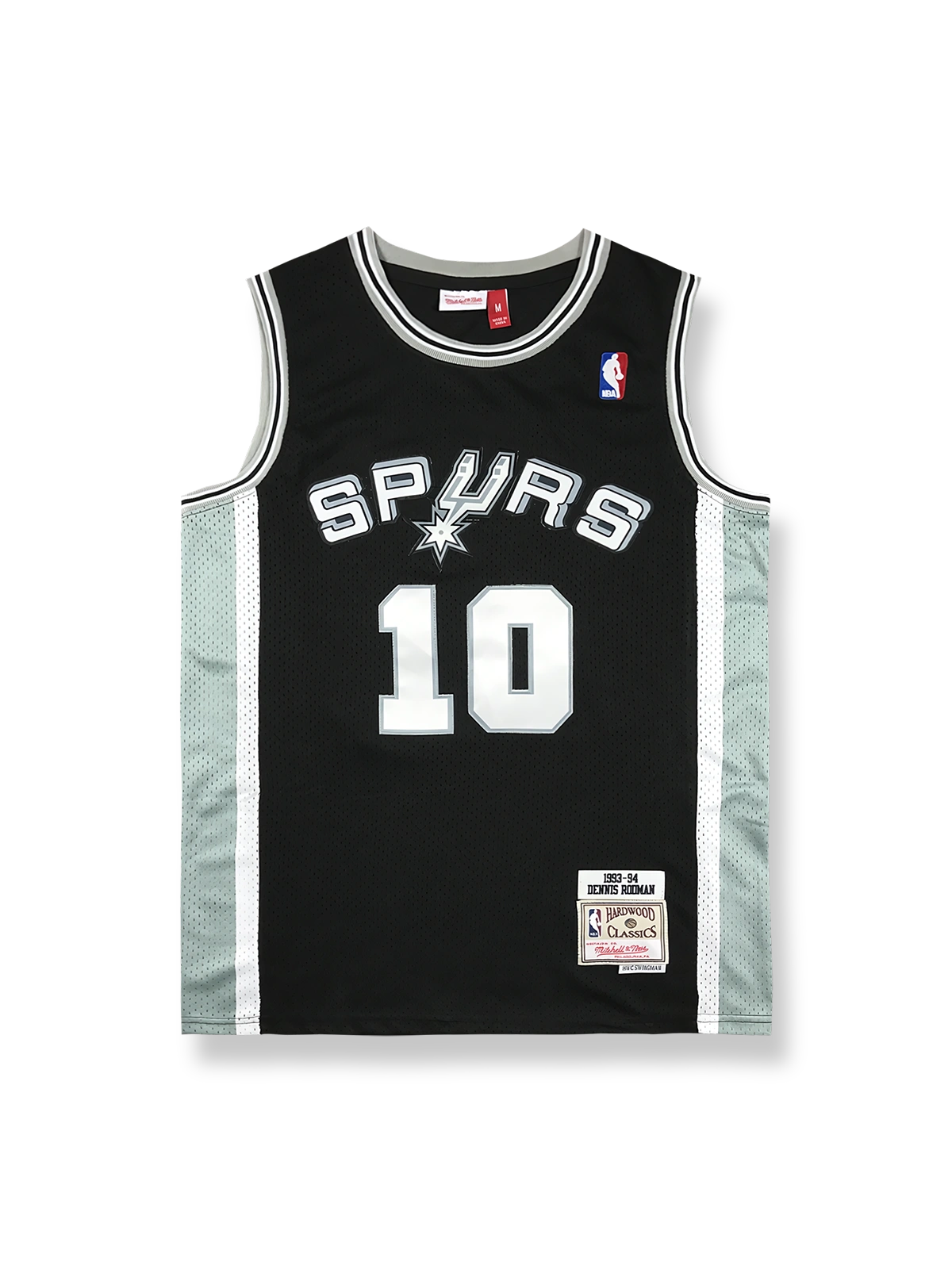 1993-94年 サンアントニオ・スパーズ ホーム ユニフォーム ロッドマン 10番、ビンテージバスケットボールシャツ