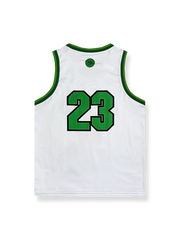 エイリアン小緑人プリント観戦バスケットボールジャージ