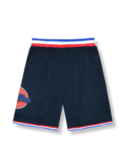 アーチェリーターゲットプリントのバスケットボールショーツ 五分丈、速乾通気スポーツモデル