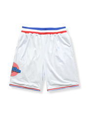 アーチェリーターゲットプリントのバスケットボールショーツ 五分丈、速乾通気スポーツモデル