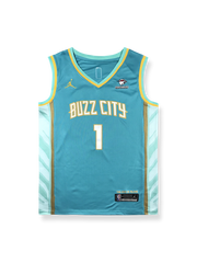 2023-24年 シャーロット・ホーネッツ シティエディション ボール 1番, ヴィンテージバスケットボールシャツ