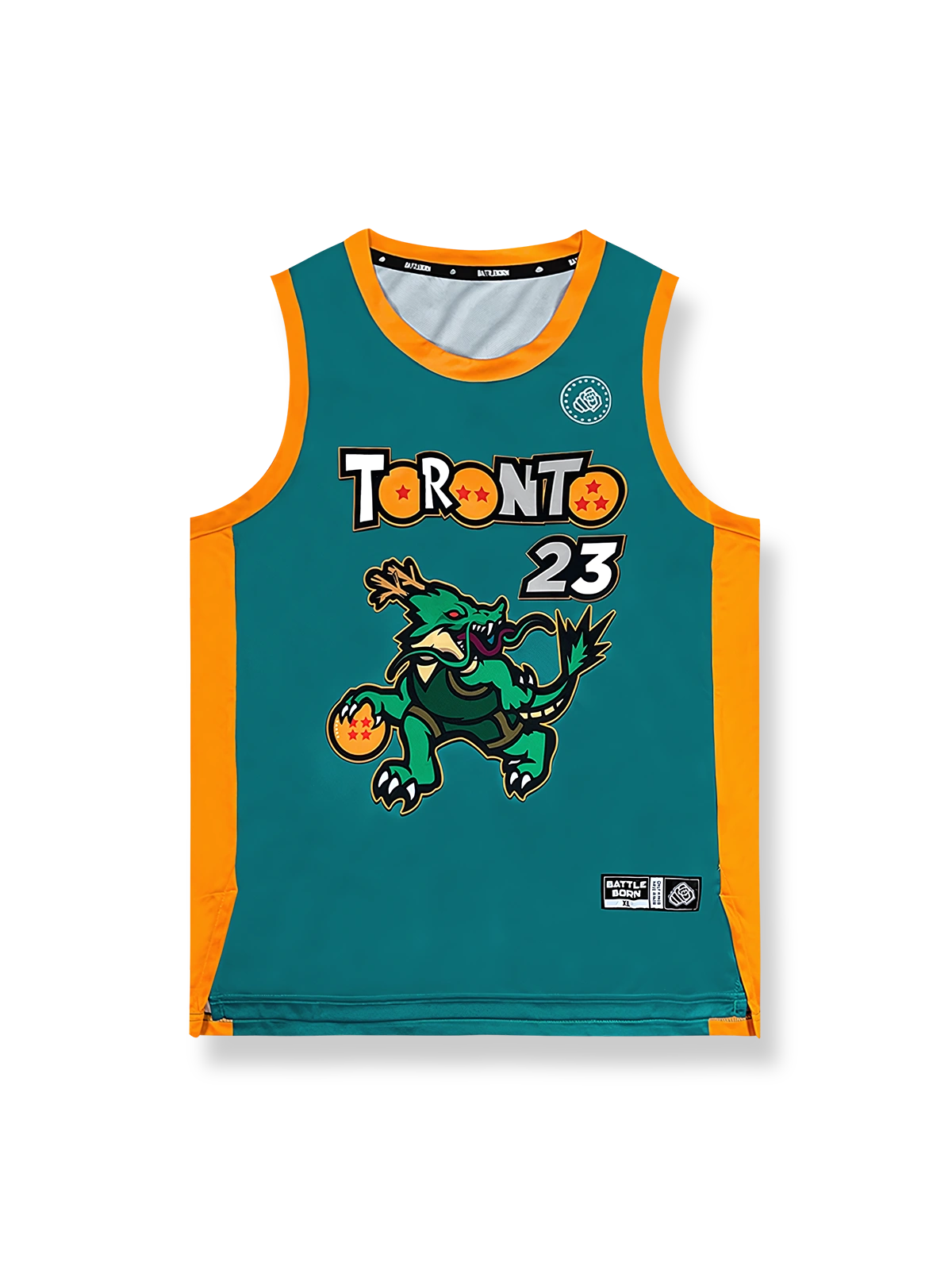 ドラゴンボール神龍プリントバスケットボールジャージ