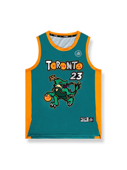 ドラゴンボール神龍プリントバスケットボールジャージ