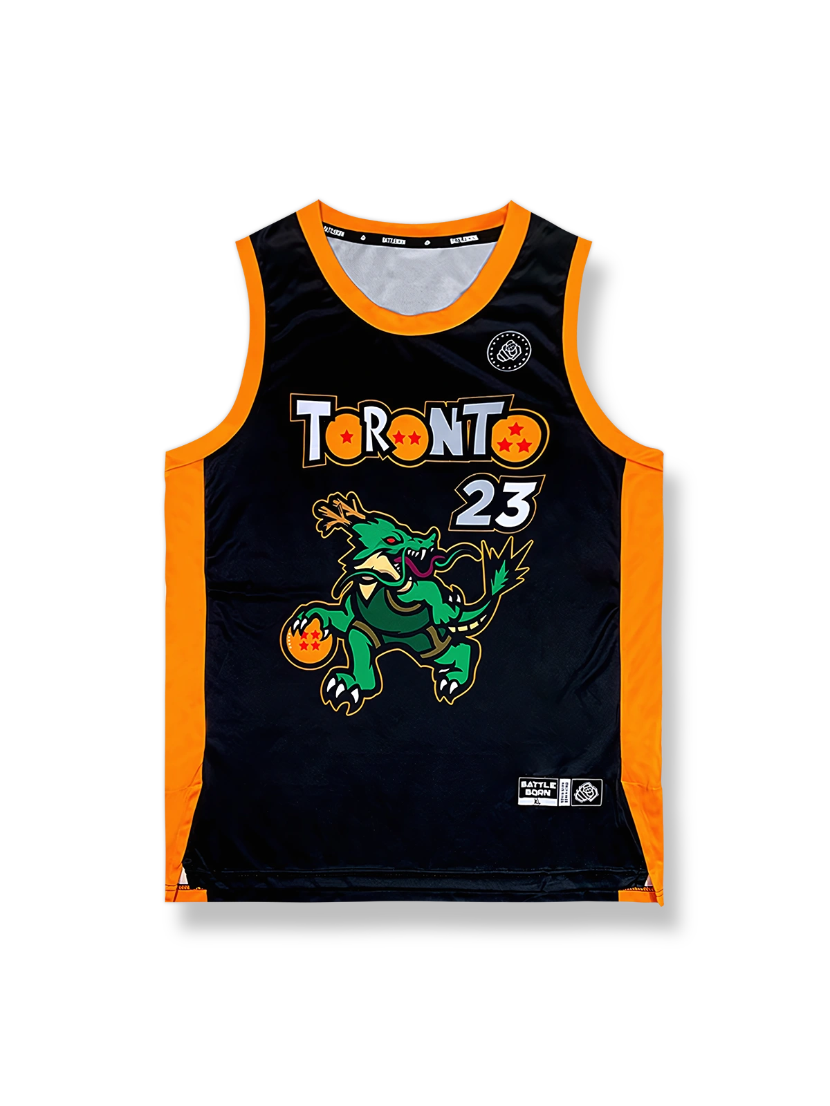 ドラゴンボール神龍プリントバスケットボールジャージ