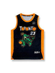 ドラゴンボール神龍プリントバスケットボールジャージ