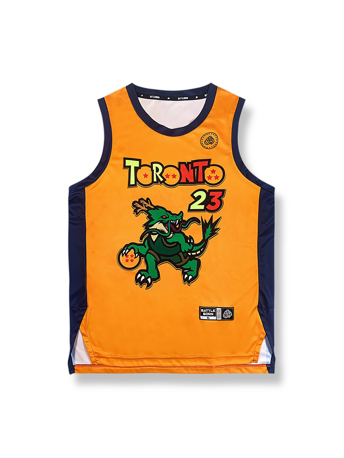 ドラゴンボール神龍プリントバスケットボールジャージ