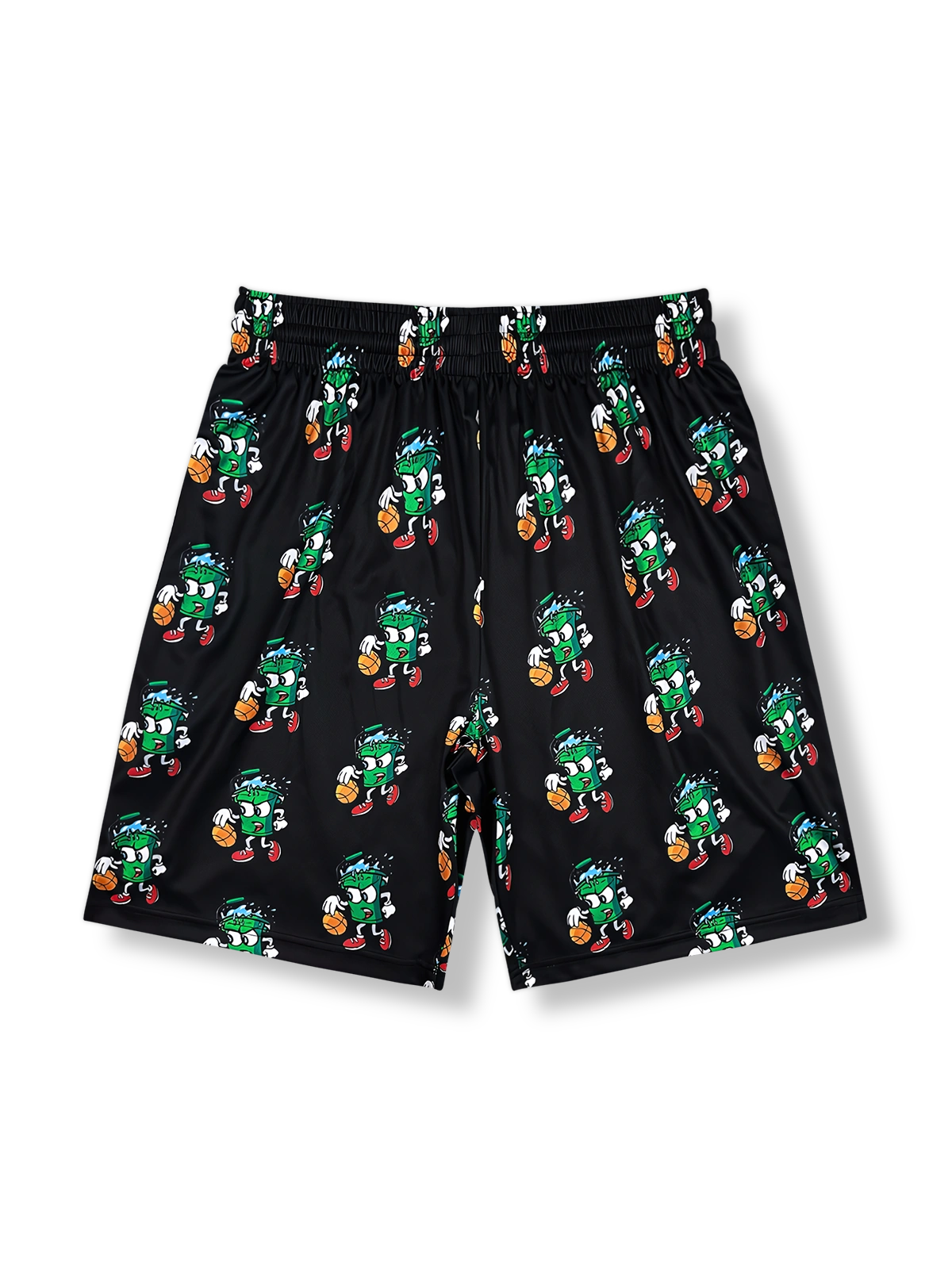 ドリブルボーイデザインのバスケットボールショーツ 五分丈、速乾通気スポーツモデル
