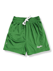 刺繍メッシュバスケットボールショーツ 三分丈