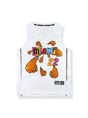 フレイムフィストマイアミ・ヒートバスケットボールジャージ