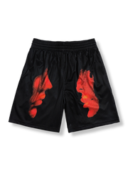 ストリートバスケットボール ショーツ 炎デザイン