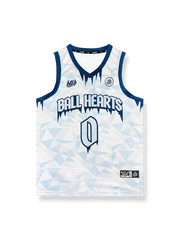 氷河プリント クイックドライ バスケットボールジャージ 0番