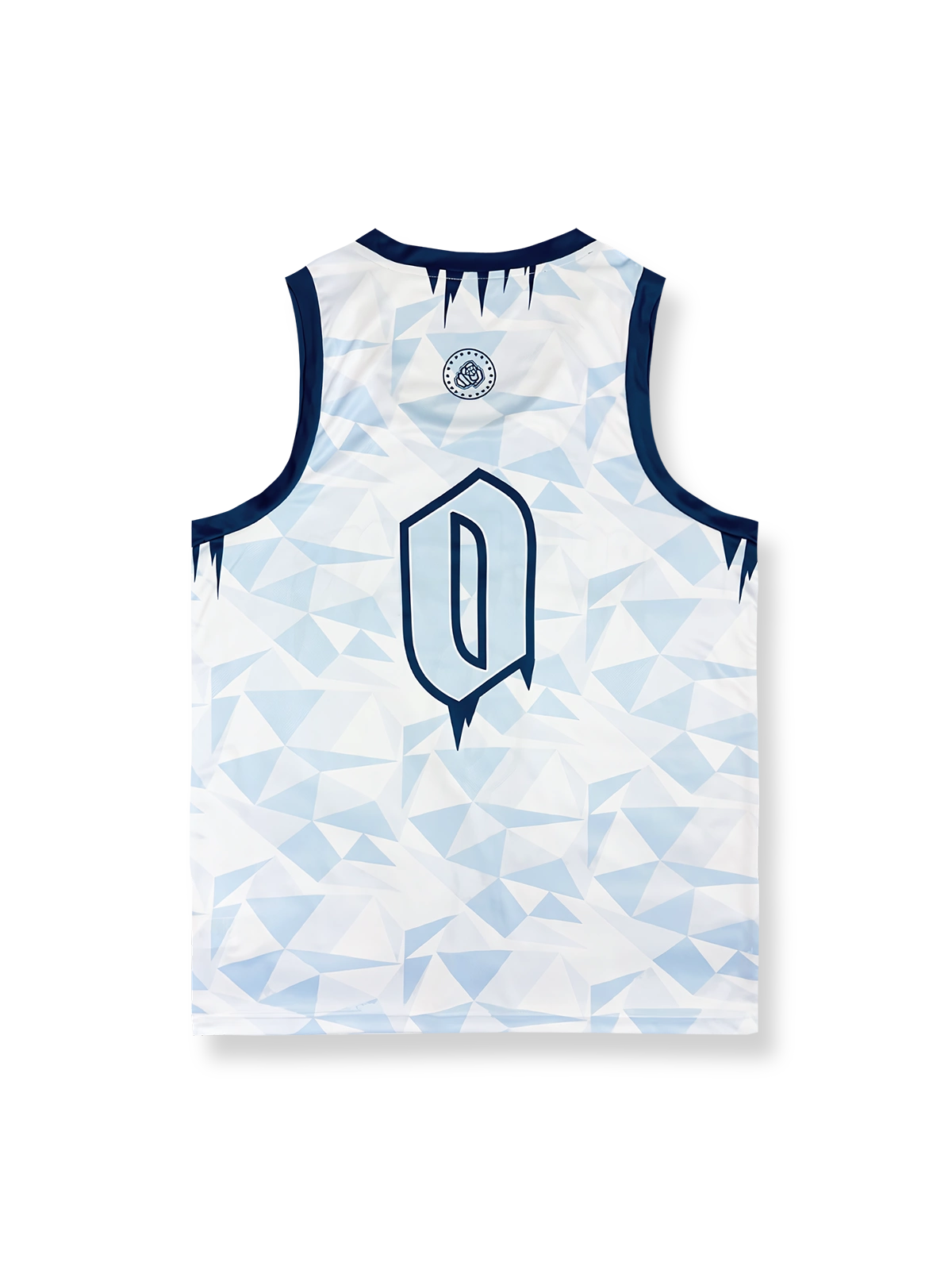 氷河プリント クイックドライ バスケットボールジャージ 0番