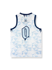 氷河プリント クイックドライ バスケットボールジャージ 0番