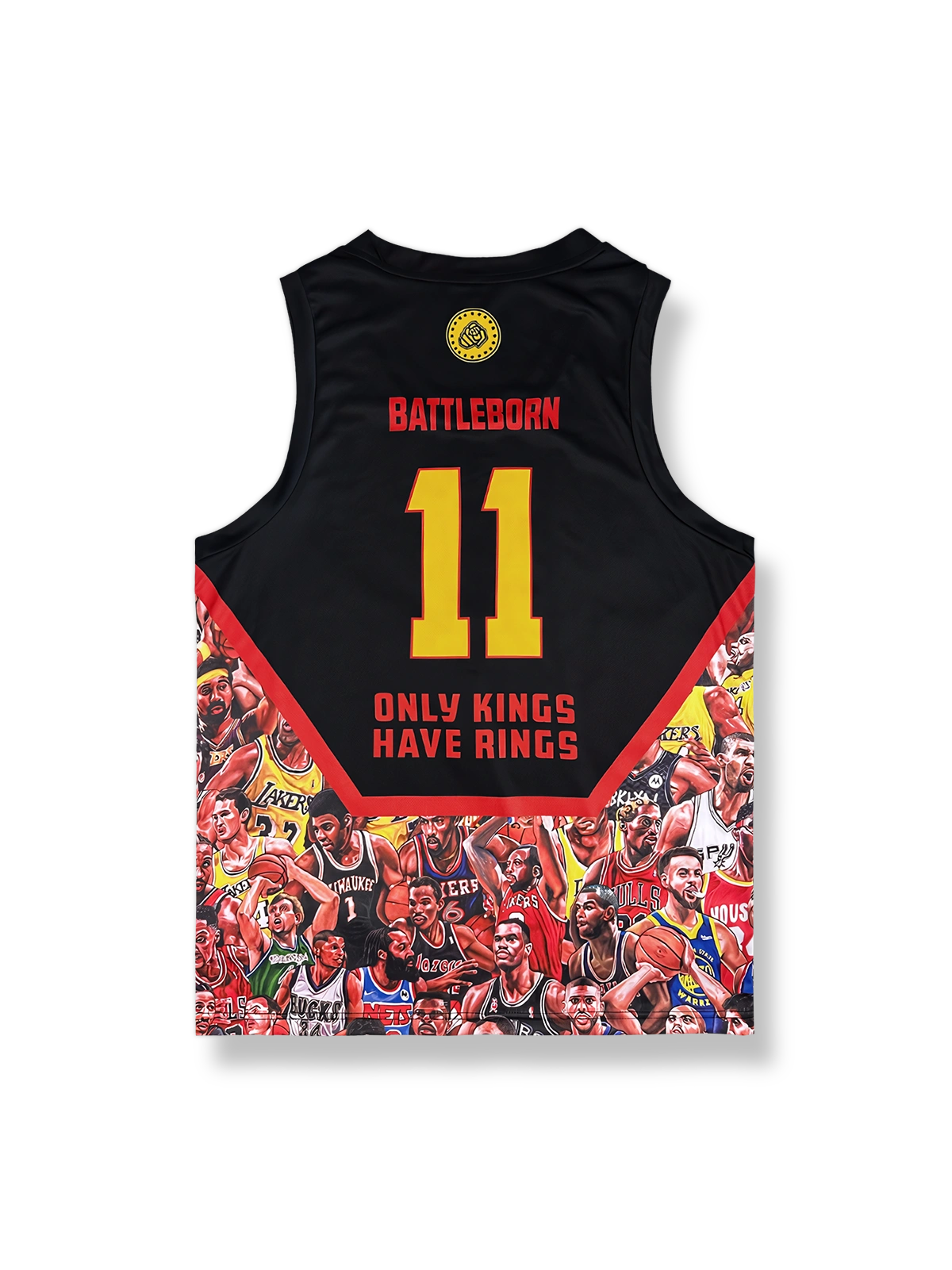 名人堂プリント クイックドライ バスケットボールジャージ 11番