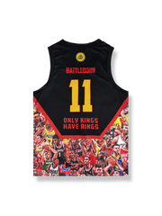 名人堂プリント クイックドライ バスケットボールジャージ 11番