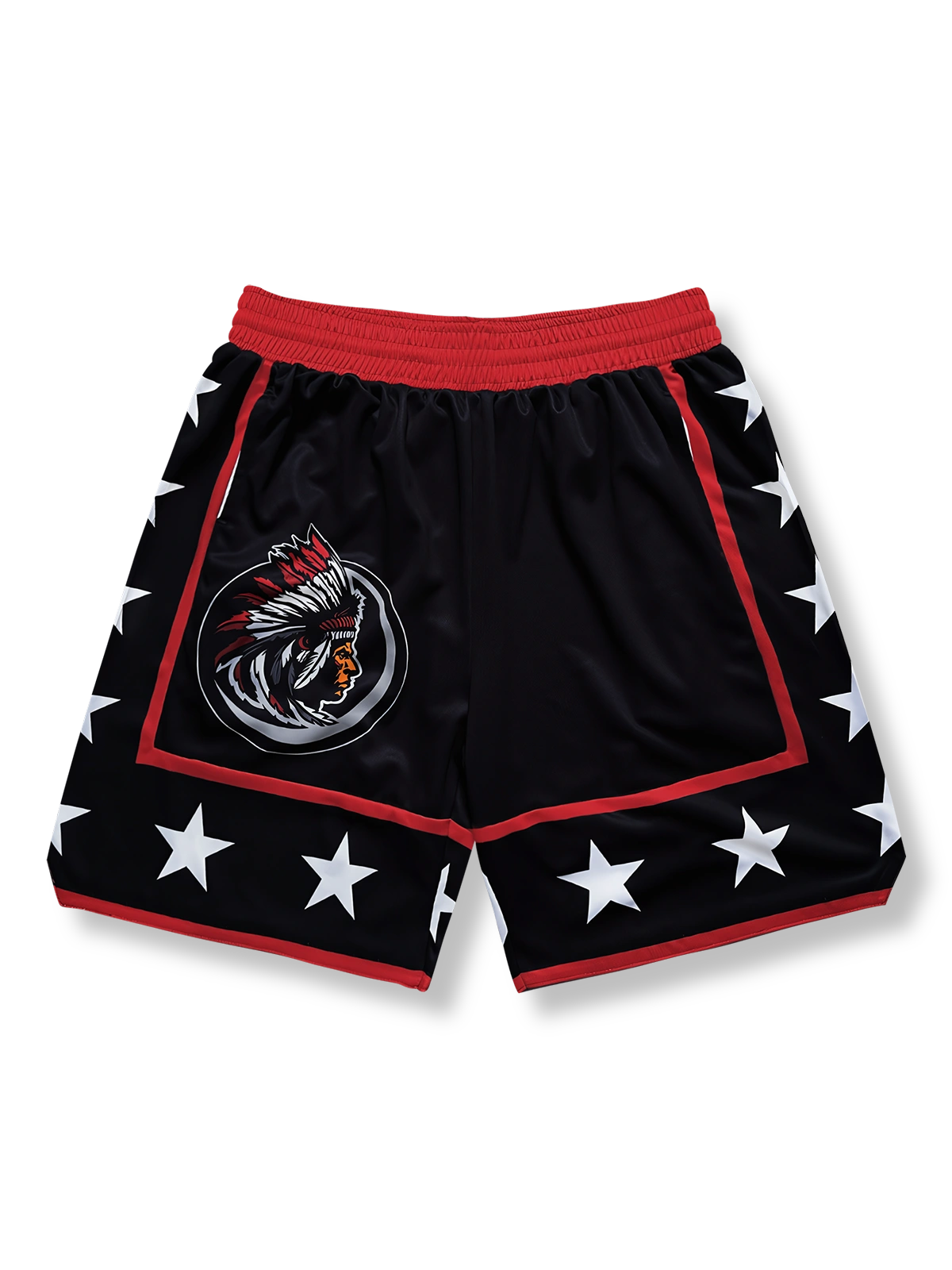 インディアンフラワーバスケットボールショーツ 五分丈