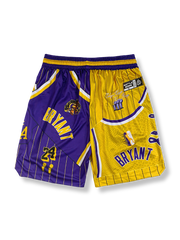 ストリートバスケットボール レイカーズテーマ 速乾バスケットボールショーツ 四分丈
