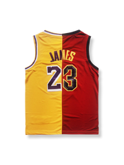 クリーブランド・キャバリアーズ × ロサンゼルス・レイカーズ スペシャルエディション ジェームズ 23番 バスケットボールジャージ